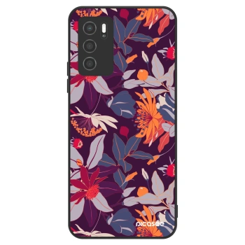 Husă pentru OPPO A16s - Purple Leaf