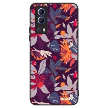 Husă pentru Vivo Y52 5G - Purple Leaf