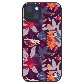 Picasee ULTIMATE CASE pentru Apple iPhone 14 - Purple Leaf