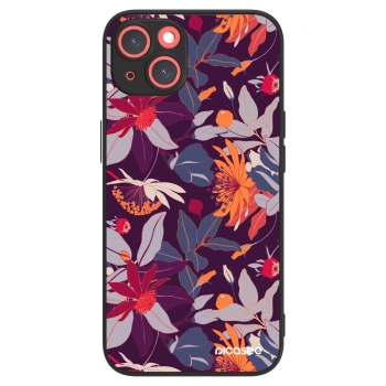 Picasee ULTIMATE CASE MagSafe pentru Apple iPhone 13 - Purple Leaf
