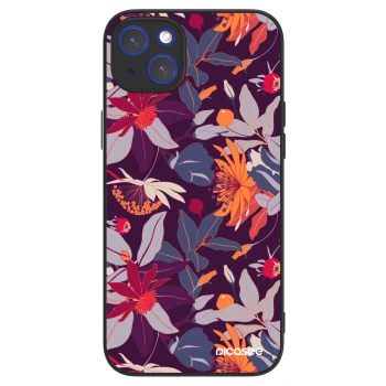 Picasee ULTIMATE CASE MagSafe pentru Apple iPhone 14 Plus - Purple Leaf