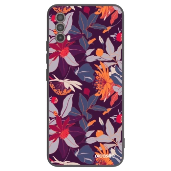 Husă pentru Motorola Moto E40 - Purple Leaf