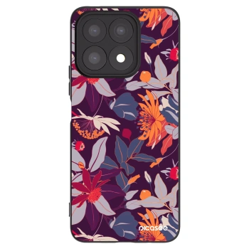 Picasee husă neagră din silicon pentru Honor X8a - Purple Leaf
