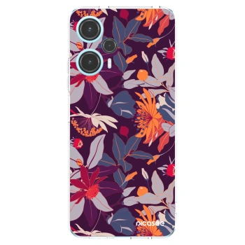Picasee husă transparentă din silicon pentru Xiaomi Poco F5 - Purple Leaf
