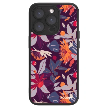 Picasee ULTIMATE CASE pentru Apple iPhone 15 Pro - Purple Leaf