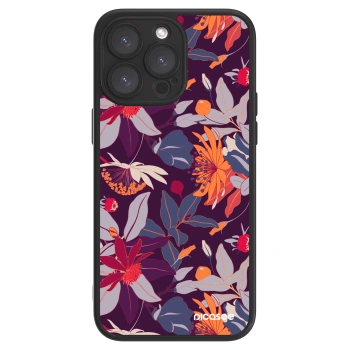 Picasee ULTIMATE CASE pentru Apple iPhone 15 Pro Max - Purple Leaf