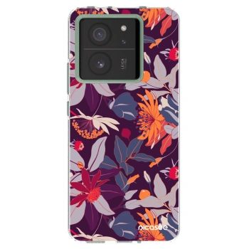 Picasee husă transparentă din silicon pentru Xiaomi 13T - Purple Leaf