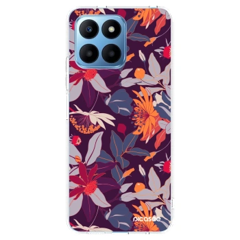 Picasee husă transparentă din silicon pentru Honor 70 Lite - Purple Leaf
