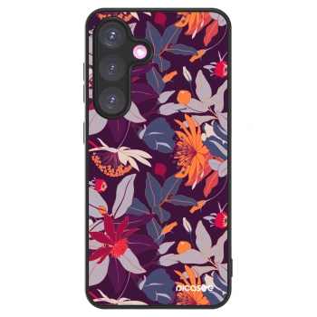 Picasee ULTIMATE CASE pentru Samsung Galaxy S24+ S926B 5G - Purple Leaf