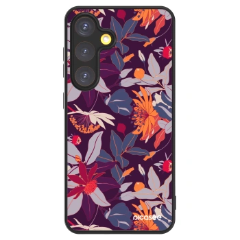 Picasee ULTIMATE CASE PowerShare pentru Samsung Galaxy S24 S921B 5G - Purple Leaf