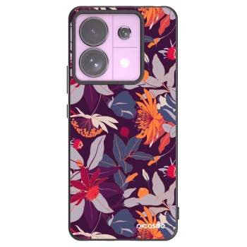 Picasee husă neagră din silicon pentru Xiaomi Redmi Note 13 Pro 5G - Purple Leaf