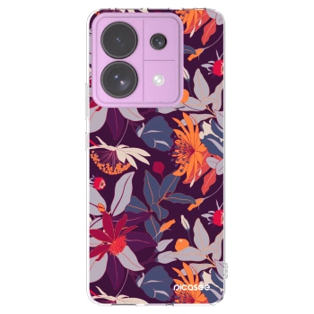 Picasee husă transparentă din silicon pentru Xiaomi Redmi Note 13 Pro 5G - Purple Leaf