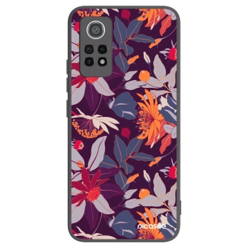 Picasee husă neagră din silicon pentru Xiaomi Redmi Note 12 Pro 4G - Purple Leaf