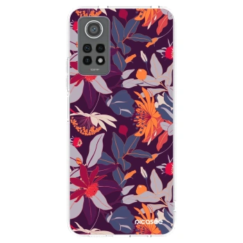 Picasee husă transparentă din silicon pentru Xiaomi Redmi Note 12 Pro 4G - Purple Leaf