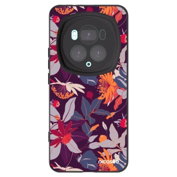 Picasee husă neagră din silicon pentru Honor Magic6 Pro - Purple Leaf