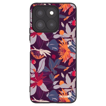 Picasee husă neagră din silicon pentru Honor X8b - Purple Leaf