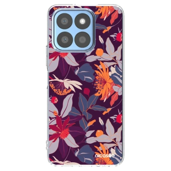 Picasee husă transparentă din silicon pentru Honor X8b - Purple Leaf