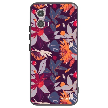 Husă pentru Motorola Moto G53 5G - Purple Leaf