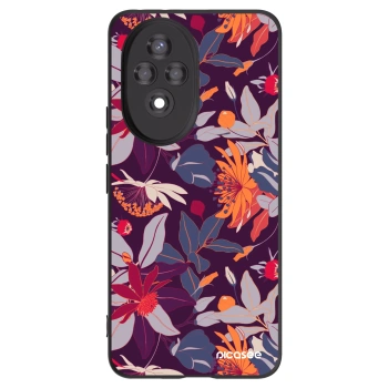 Picasee husă neagră din silicon pentru Honor 200 5G - Purple Leaf