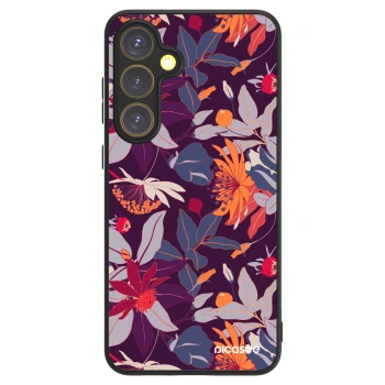 Picasee ULTIMATE CASE PowerShare pentru Samsung Galaxy S24 FE S721B - Purple Leaf