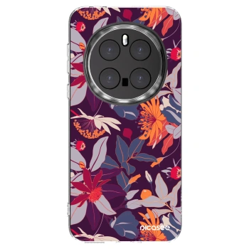 Picasee husă transparentă din silicon pentru Honor Magic7 Pro 5G - Purple Leaf