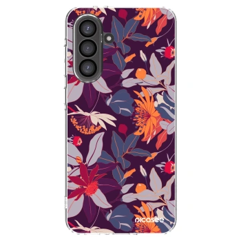 Picasee husă transparentă din silicon pentru Samsung Galaxy A56 5G A566B - Purple Leaf