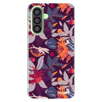 Picasee husă transparentă din silicon pentru Samsung Galaxy A26 5G A266B - Purple Leaf