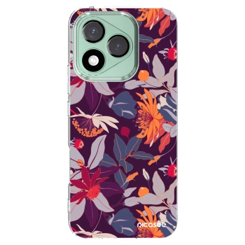 Picasee husă transparentă din silicon pentru Honor 400 Lite 5G - Purple Leaf