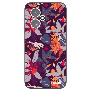 Picasee husă neagră din silicon pentru Honor 400 5G - Purple Leaf