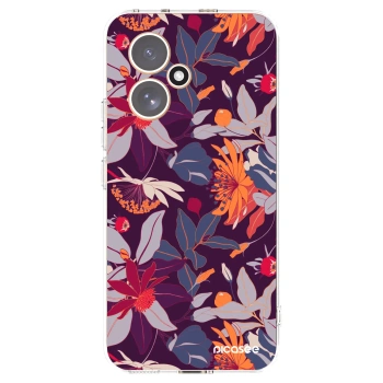 Picasee husă transparentă din silicon pentru Honor 400 5G - Purple Leaf