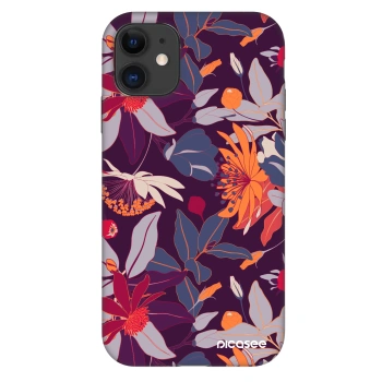 Husă pentru Apple iPhone 11 - Purple Leaf