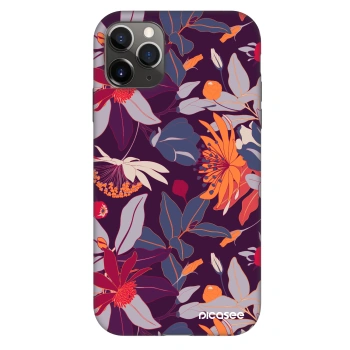 Husă pentru Apple iPhone 11 Pro - Purple Leaf