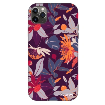 Husă pentru Apple iPhone 11 Pro Max - Purple Leaf