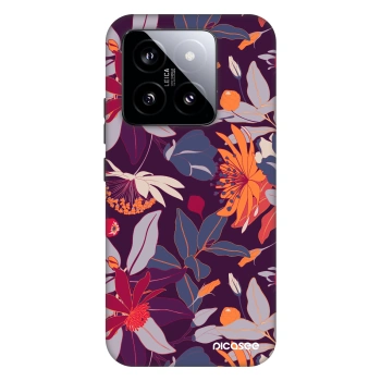 Husă pentru Xiaomi 14 - Purple Leaf