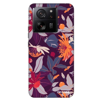 Husă pentru Xiaomi 13T Pro - Purple Leaf
