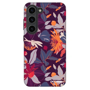 Husă pentru Samsung Galaxy S23 5G - Purple Leaf