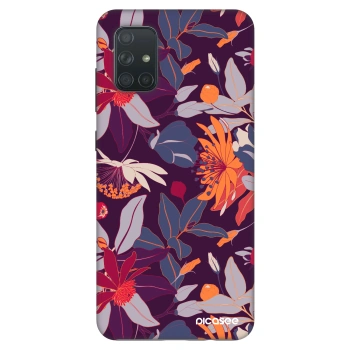 Husă pentru Samsung Galaxy A71 A715F - Purple Leaf