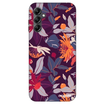 Husă pentru Samsung Galaxy A14 5G A146P - Purple Leaf