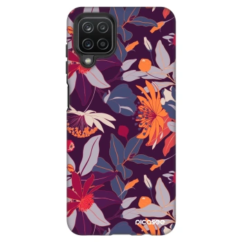 Husă pentru Samsung Galaxy A12 A125F - Purple Leaf