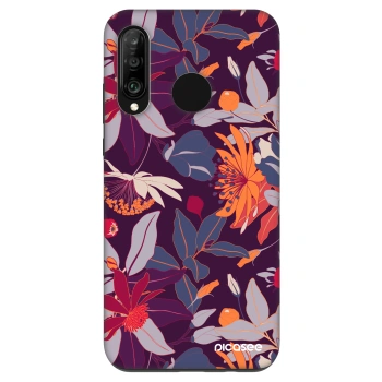 Husă pentru Huawei P30 Lite - Purple Leaf