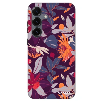 Husă pentru Samsung Galaxy S25 5G - Purple Leaf