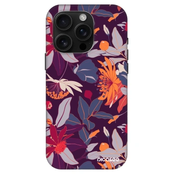 Picasee Fashion Case MagSafe pentru Apple iPhone 16 Pro - Purple Leaf