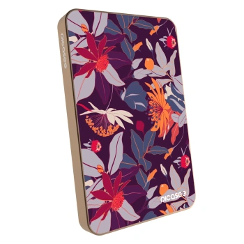 Powerbank cu MagSafe 5 000 mAh cu design propriu De aur - Purple Leaf