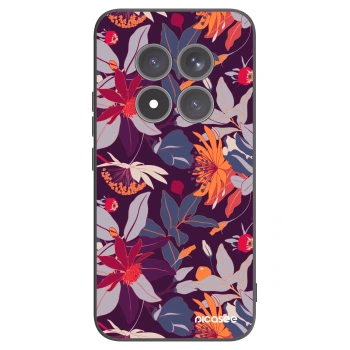 Picasee husă neagră din silicon pentru Xiaomi Redmi Note 15 Pro+ - Purple Leaf