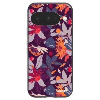 Picasee husă neagră din silicon pentru Google Pixel 10 - Purple Leaf