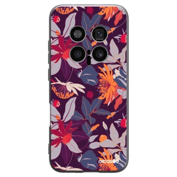 Picasee husă neagră din silicon pentru Honor Magic8 Pro 5G - Purple Leaf