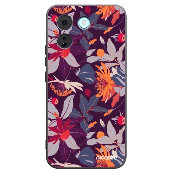 Picasee husă neagră din silicon pentru Xiaomi Redmi Note 17 Pro MAX 5G - Purple Leaf