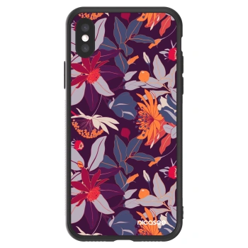Picasee ULTIMATE CASE pentru Apple iPhone X/XS - Purple Leaf