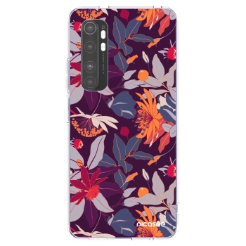 Picasee husă transparentă din silicon pentru Xiaomi Mi Note 10 Lite - Purple Leaf