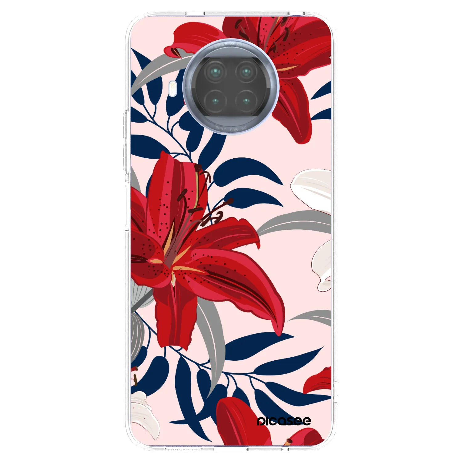 Picasee husă transparentă din silicon pentru Xiaomi Mi 10T Lite - Red Lily